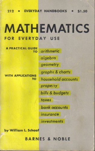 Mathematics for Everyday Use B0018AX08A Book Cover