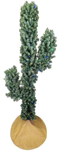 Tree Buddees Pre-Lit Led Lights Cactus Christmas Tree 6 Foot Tall #TOP5