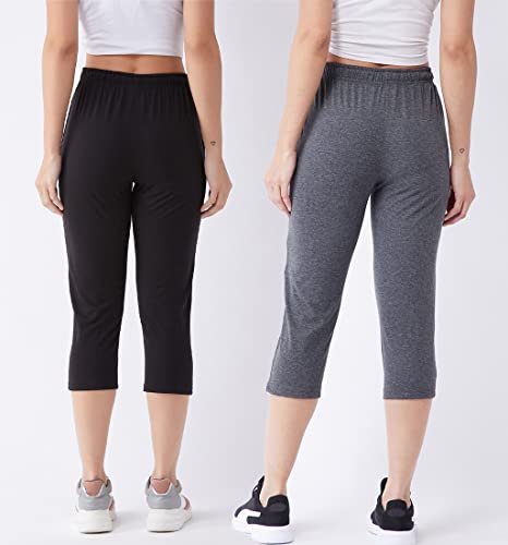 Image of Modeve Women Solid Cotton Blend Capri for summer|| Summer Wear