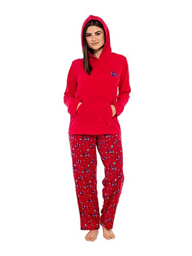 INSIGNIA Ladies Bear Owl Penguin Long Sleeve Fleece Pyjamas Winter Warm Lounge Wear RED Scotty Dog INSIGNIA Ladies Bear Owl Penguin Long Sleeve Fleece Pyjamas Winter Warm Lounge Wear RED Scotty Dog