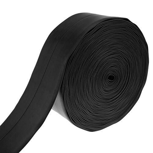 PrimeMatik - Rodapié Flexible Autoadhesivo 19 x 19 mm. Longitud 15 m Negro