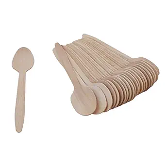 KRUM Disposable Wooden Spoon, 16 Cms/6.4