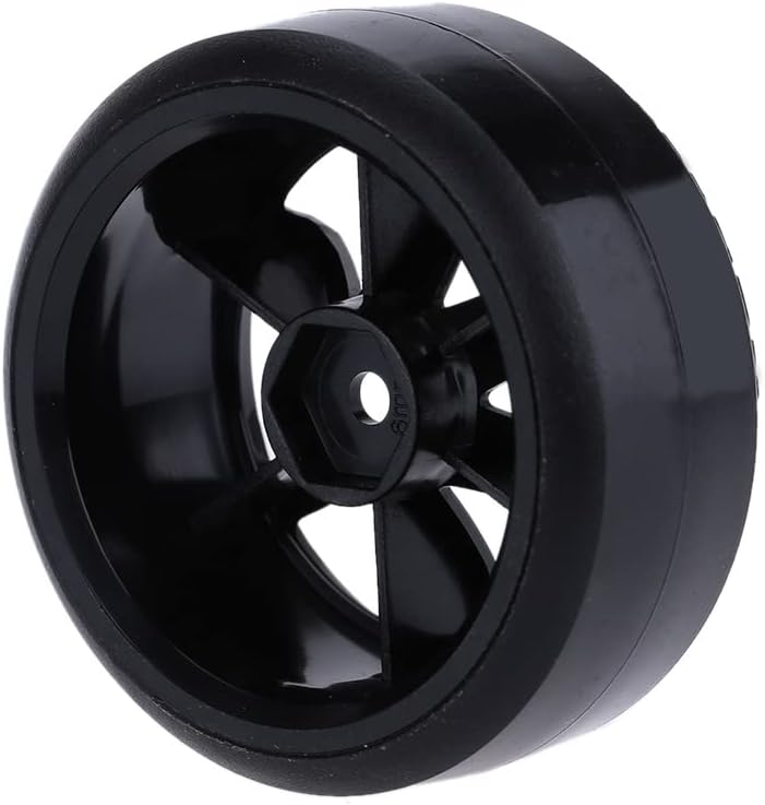 GoolRC 4PCS/Set 1/10 Drift Car Tires Hard Tyre Replacement for Traxxas HSP Tamiya HPI Kyosho On-Road Drifting Car (Black)