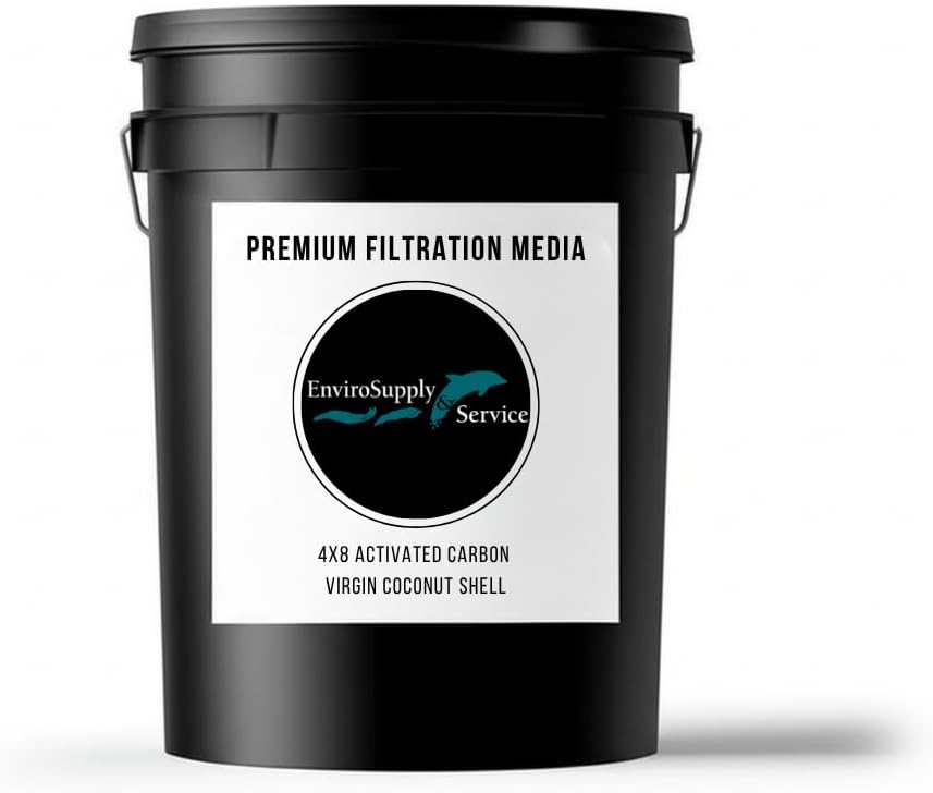 4x8 Coconut Shell Activated Carbon | Air & Odor Filter GAC Media, 20 Pounds