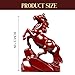 Hbbgdiy Wooden Horse Figurine, Chinese New Year 2026 Red Horse Statue for Feng Shui Decor, Zodiac Animal Sculpture Attracting Wealth & Good Luck for Office Home