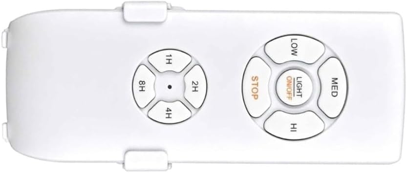 PC Material Ceiling Fan Remote Control White Compact