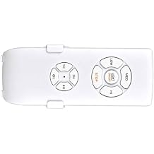PC Material Ceiling Fan Remote Control White Compact