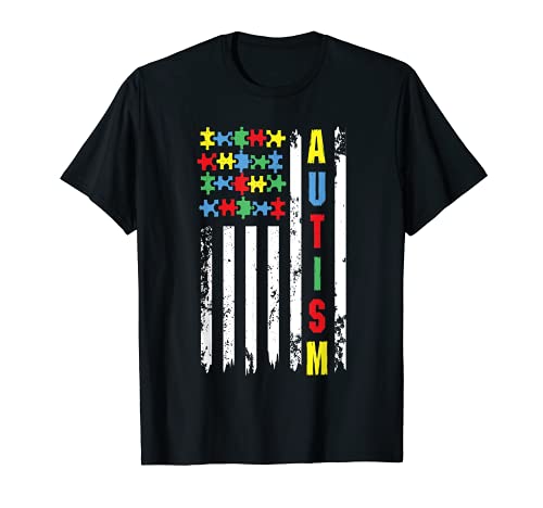 Fourth Of July Autism Awareness Puzzle Pieces