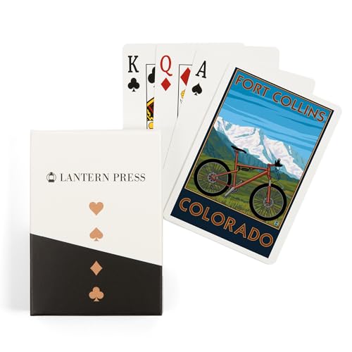Lantern Press Fort Collins Colorado Baraja de Poker 52 cartas