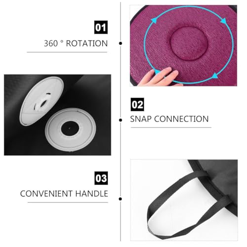 Image of Multifunction Rotating Car Seat Cushion 360 Degree Swivel Pad Non-Slip Lightweight Portable Cushion for Elderly Pregnant Women Home Office 20.47X15.74X1.18 Inch