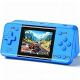 32 Bit Handheld Game Console for Kids Adults, Preloaded 135 Retro Video Games, 3.0' Color Display Rechargeable Portable Gaming Player, Mini Electronic Travel Toy Gift for Boys Girls(Blue)