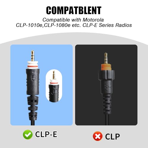 Écouteurs clp1010e walkie-talkie micro PTT radio bidirectionnelle - 3