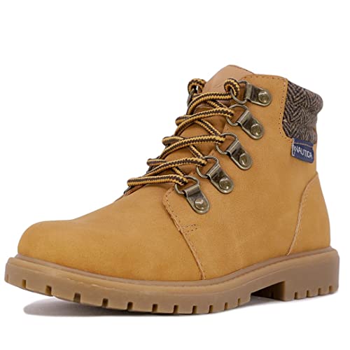 Nautica Kids Boys Work Chukka Boot Youth Casual Bootie Hiking Boots Ankle High Outdoor Trekking Shoes For Little Kids And Big Kids-Tigris-Tan-3 #TOP29
