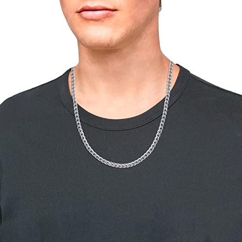 s.Oliver Collier Edelstahl für Herren, Halsschmuck, Silber, Kommt in Schmuck Geschenk Box – Ansicht 3