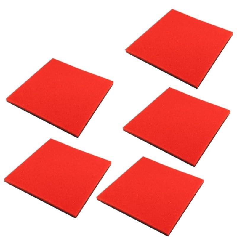 Kit de Enfriador de Aceite de transmisión Ajuste para motocicleta cortacésped elemento de filtro entrada 50 * 50 * 1 accesorios esponja aire(5 PCS)
