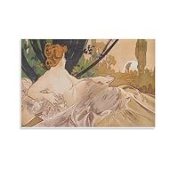 Amazon.co.jp: アルフォンス・ミュシャ 画家 『四つの星：宵の明星、月