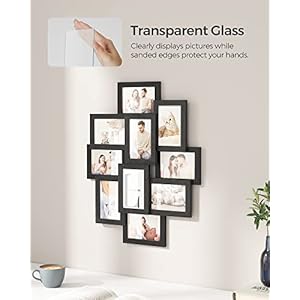 SONGMICS Collage Picture Frames, 4x6 Picture Frames Collage for Wall Decor, 10 Pack Photo Collage Frame for Gallery, Multi Family Picture Frame Set, Glass Front, Assembly Required, Ink Black SONGMICS Collage Picture Frames 4×6 Picture Frames Collage for Wall Decor 10 Pack Photo Collage Frame for Gallery Multi Family Picture Frame Set Glass Front Assembly Required Ink Black