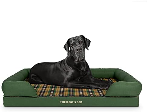 The Dogs Bed Orthopaedic Dog Bed Heritage Collection XL Blue/Red Waterproof Memory Foam Dog Bed