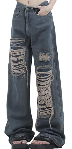 ディープブルーワイドパンツ