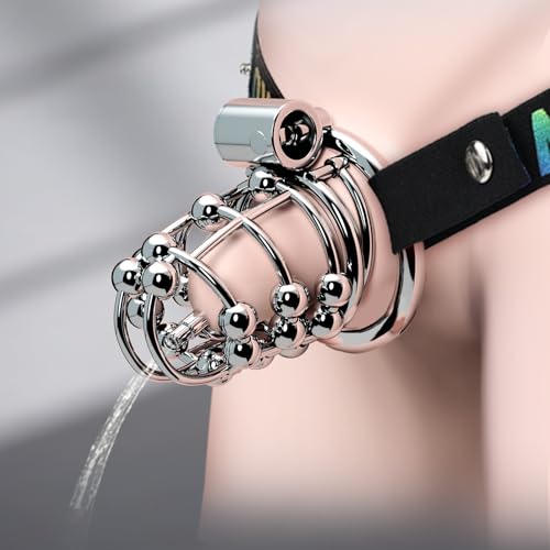 貞操具 貞操ロック アダルトグッズ 男性用 拘束具 ペニス拘束 SMプレイ SM拘束 大人のおもちゃ 男 貞操帯 SMプレイ男性用 サイズ調節可能 SM拘束グッズ 拘束具 鍵付き 生活防水 ３つの貞操リング付き 男性向けアダルトグッズ smグッズ - 画像1