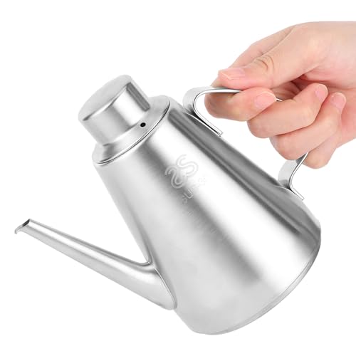Image of 15.55oz /460ml Stainless Steel Olive Oil Dispenser with Anti-Drip Spout