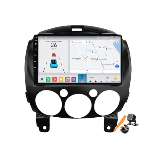 Radio GPS Mazda 2 Pantalla 9 Pulgadas con Android 15.0 y Bluetooth Multimedia