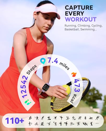 Image of Smart Watch for Women Men- Answer /Make Call, 2025 IP68 Waterproof Fitness Step Sleep Tracker Watch with Monitor Activity Counter Smartwatch for Andriod iPhone iOS Samsung Compatible