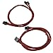 EVGA Red GS/PS (850/1050/1000 Watt) Power Supply Cable Set, Individually Sleeved(100-CR-1050-B9)