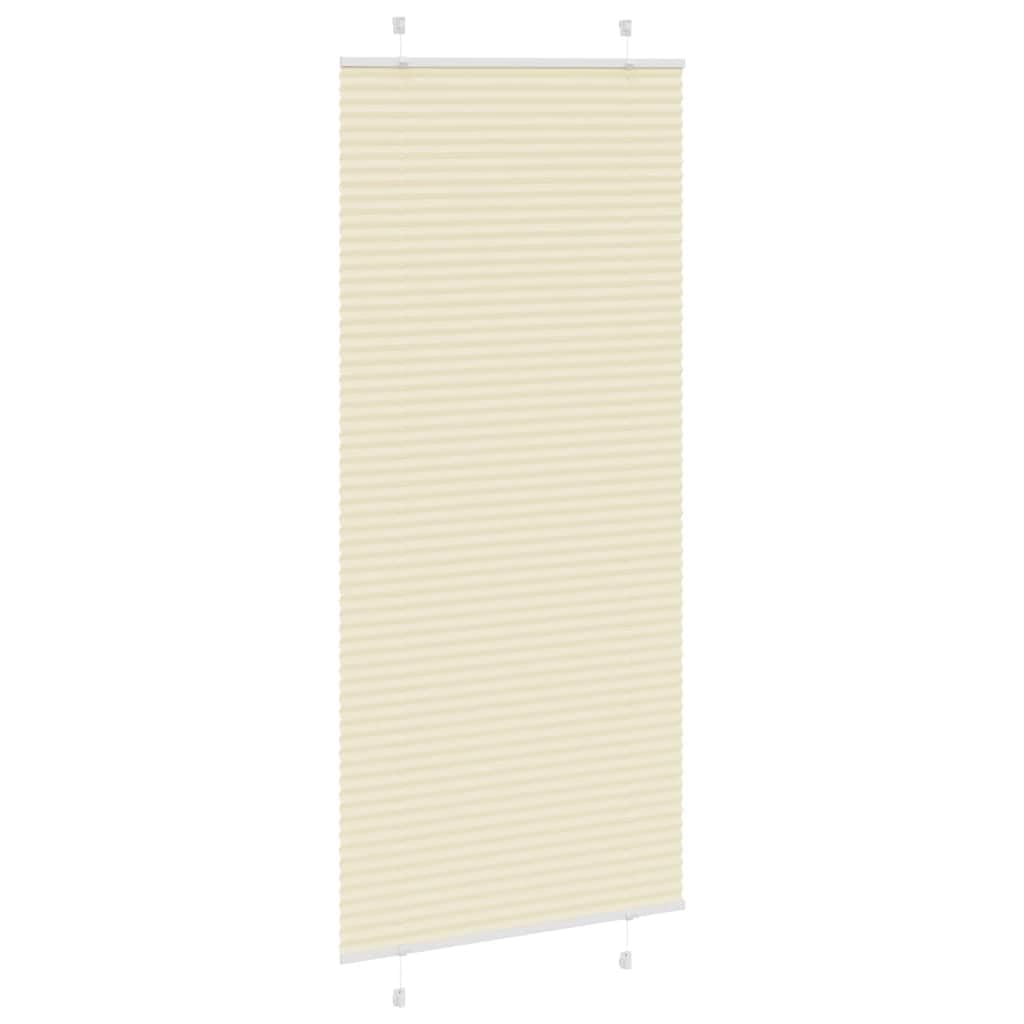 Tenda a rullo in poliestere 84,4 x 200 cm, crema | Montaggio a parete o finestra, senza foratura, contro occhi indiscreti, design moderno