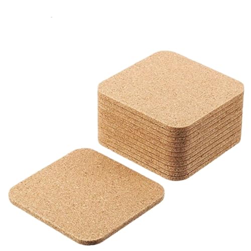 Dessous de verre isolant thermique en liège | Protection table 50 pièces
