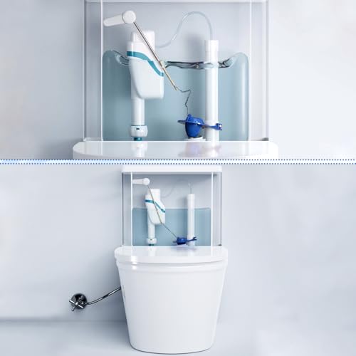 2-Inch Toilet Flapper Replacement Kit Compatible with Most Kohler, American Standard, TOTO & Standard 2″ Flush Valves, High Performance Rubber with Stainless Steel Chain, Easy Install (Blue) thumbnail 8