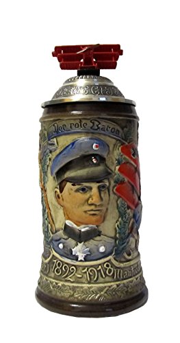 Chope de bière allemande Red Baron le cadeau idéal pour collectionneur