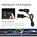 3Ft Car Cigarette Lighter Extension Cord with On Off Switch & Dust Cap,12V Cigarette Lighter Socket with 18AWG Extension Cable & 15A Fuse,Cigarette Lighter Plug Fit for Air Compressor (1 Tuo 1)