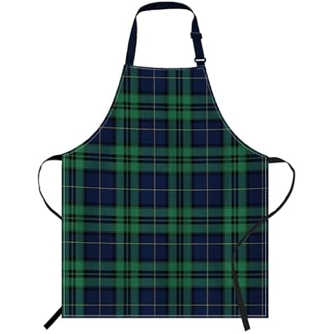 Smooffly Tartan Apron for Cooking and Baking Cover