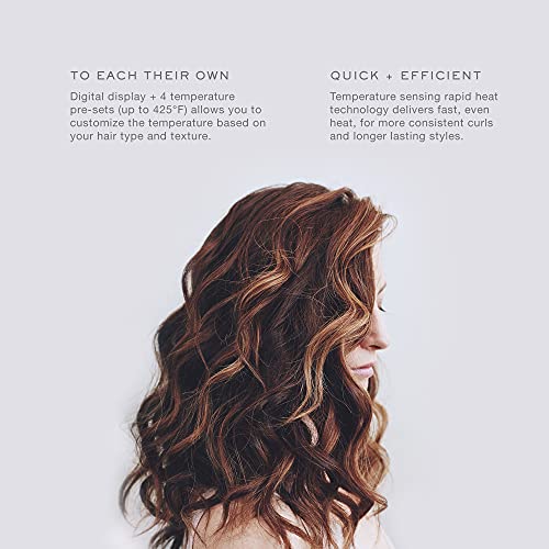Kristin Ess Hair 1 Inch Titanium Curling Iron For Beach Waves, Small To Medium Curls For Short Hair, Ionic Technology, Fast Heat, Dual Voltage, Auto Shut-Off #TOP4