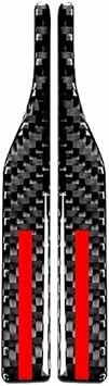 Side Mirror Bumper Guard for Mitsubishi L200 19862025 2026,Rear View Mirror Anti-Collision Strip Protector, Carbon Fiber Door Edge Paint Protection,Exterior Car Accessories,Red