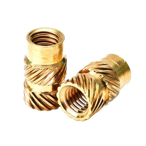 ネジナット、 真鍮インサートナット ローレットねじナットサート ホットメルト埋め込み銅ナット 複数のサイズと長さ 各種数量パック(Length 8mm,M3 (OD 4.5mm)50pcs)