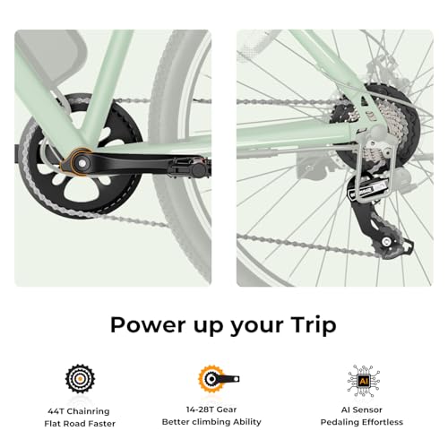 image for Jasion EB5 Electric Bike for Adults with Peak 500W Brushless Motor, 40