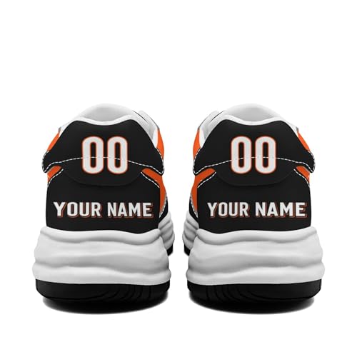 Custom Sneakers Shoes,Unisex Casual Walking Shoes,Personalized Football Style Running Sneakers,Lace-up Hiking Sport Shoe Casual Footwear for Women Men Fans Gift3