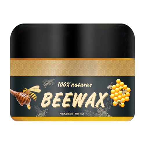 Tomvorks Limpiador Multifuncional de Cera de Abejas para Muebles, Cera para Pulir, Pulido Impermeable Gabinete Mesa, 40g (40g)