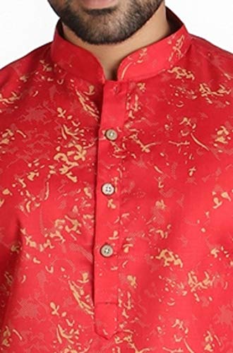 Image of RIGAL Men's Magic Printed Kurta Pyjama Set stylish sadra pajama