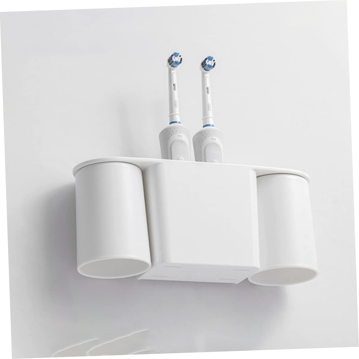 Amosfun Porta Spazzolino Da Denti Organizer Magnetico Da Parete Robusto E Facile Da Pulire Per Il Bagno