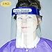 Produktbild 5PCS Gesichtsschutz Safety Schutzvisier Vollschutzkappe Breites Sichtfeld Gesichtsschutzschild Anti-Staub-Schutz mit und einem Komfortschwamm, leichtes, verstellbares(Transparent)