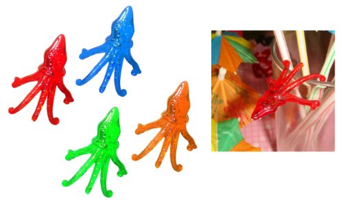 Octopus Cocktail Markers (72) - Plastic Drink Decor by T. Z.