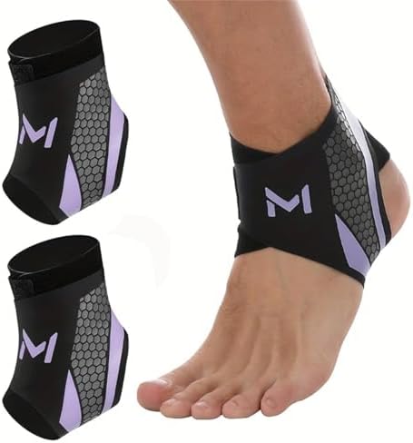 2 pcs Lightweight & Breathable Ankle Support, Compression Sports Ankle Brace, Unisex Ankle Support Sleeve, Ideal for Basketball, Fitness, Sports & Daily Training — view 8