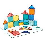 jeu de construction 2d CARACTÉRISTIQUES : Ce jeu comprend 27 pièces aimantées (carrés, rectangles, triangles) et 1 panneau blanc magnétique (42 x 32 x 0,2 cm). Adapté aux enfants à partir de 2 ans. Lavables avec un chiffon humide.