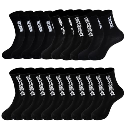 cnomg 10 Pairs Groomsmen Socks Groom Groomsmen Gifts...