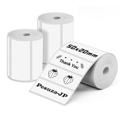 Pesuza M Phomemo M110 M120 M220 Ή [  x 50x20mm 320 Mp xV[ p }bg Ɩp S ϐ zCg  V[ T[}v^[pxp xV