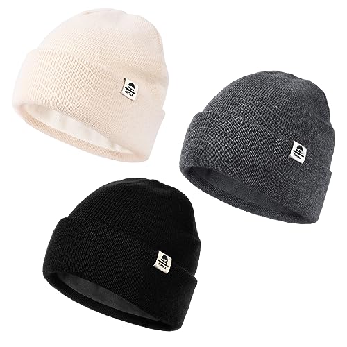 Image of FURTALK Baby Beanie Fleece Lined Toddler Winter Hat Boys Girls Knit Warm Beanies Kids Ski Hats for 0-8 Years