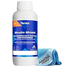 Tenax Quartz Shield is Now Skudo Shield - Water and Oil Repellent for Quartz and Engineered Stone - Norton White Gloss Pad -16x16 Microfiber Cloth - Gloves - Bundle - 4 Items
